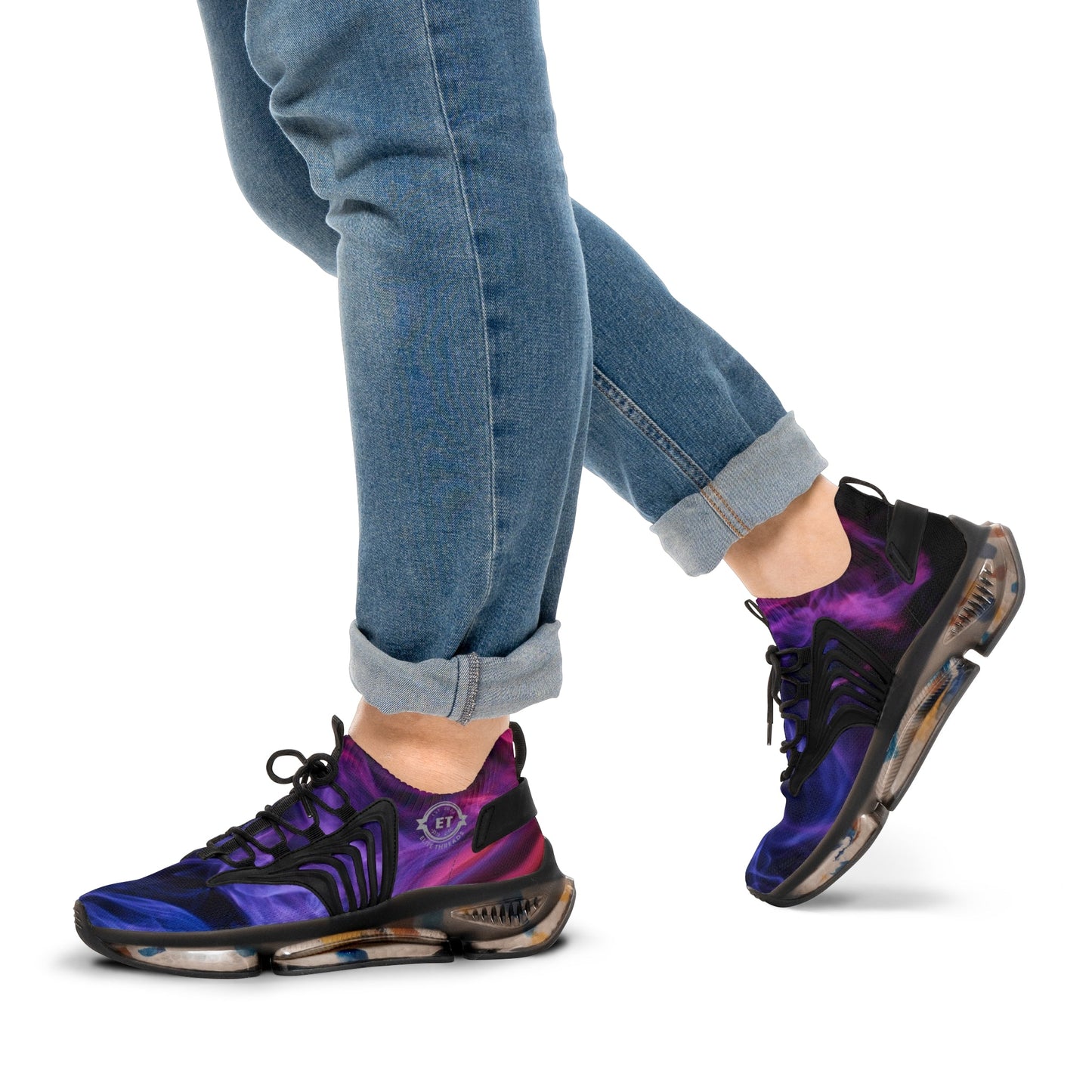 Gradient Flame Mesh Sneakers - Elite Threads