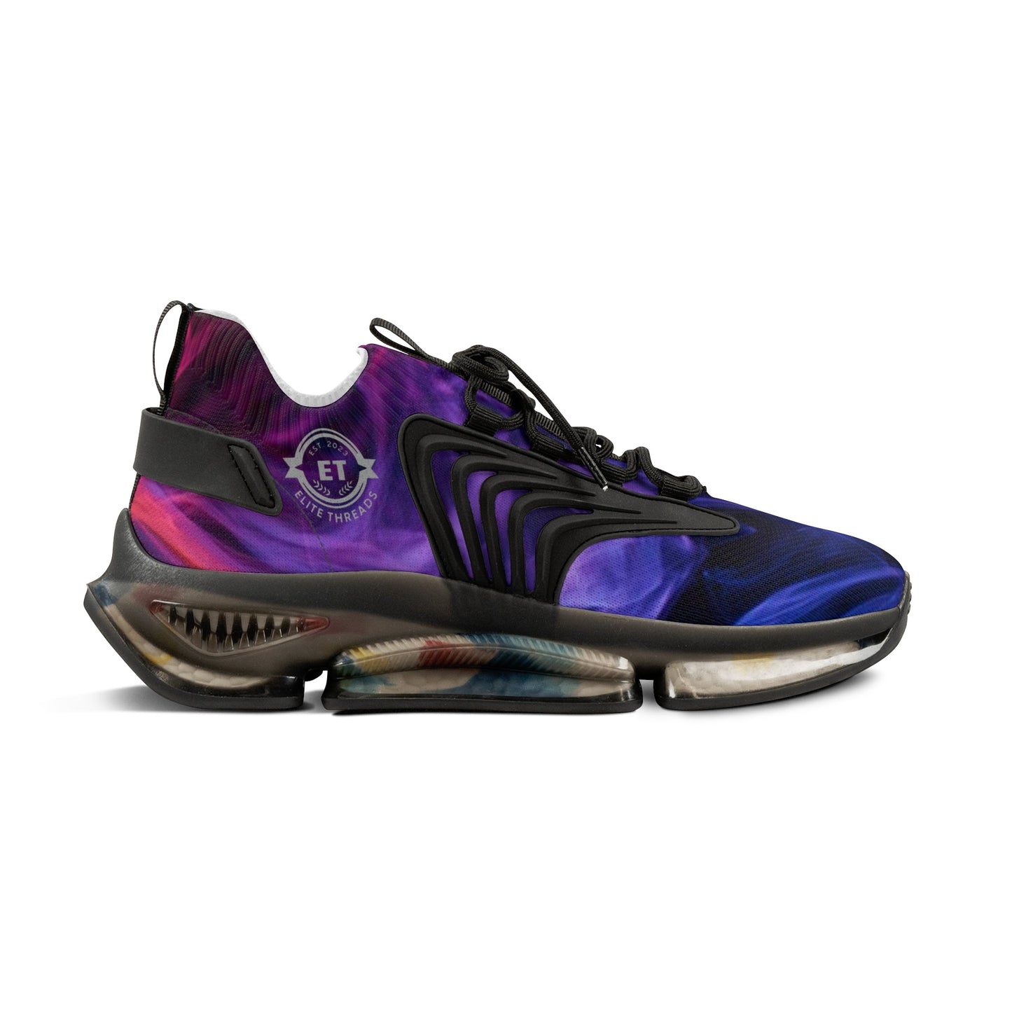 Gradient Flame Mesh Sneakers - Elite Threads