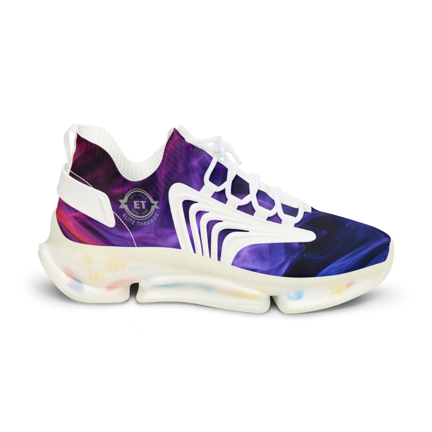 Gradient Flame Mesh Sneakers - Elite Threads