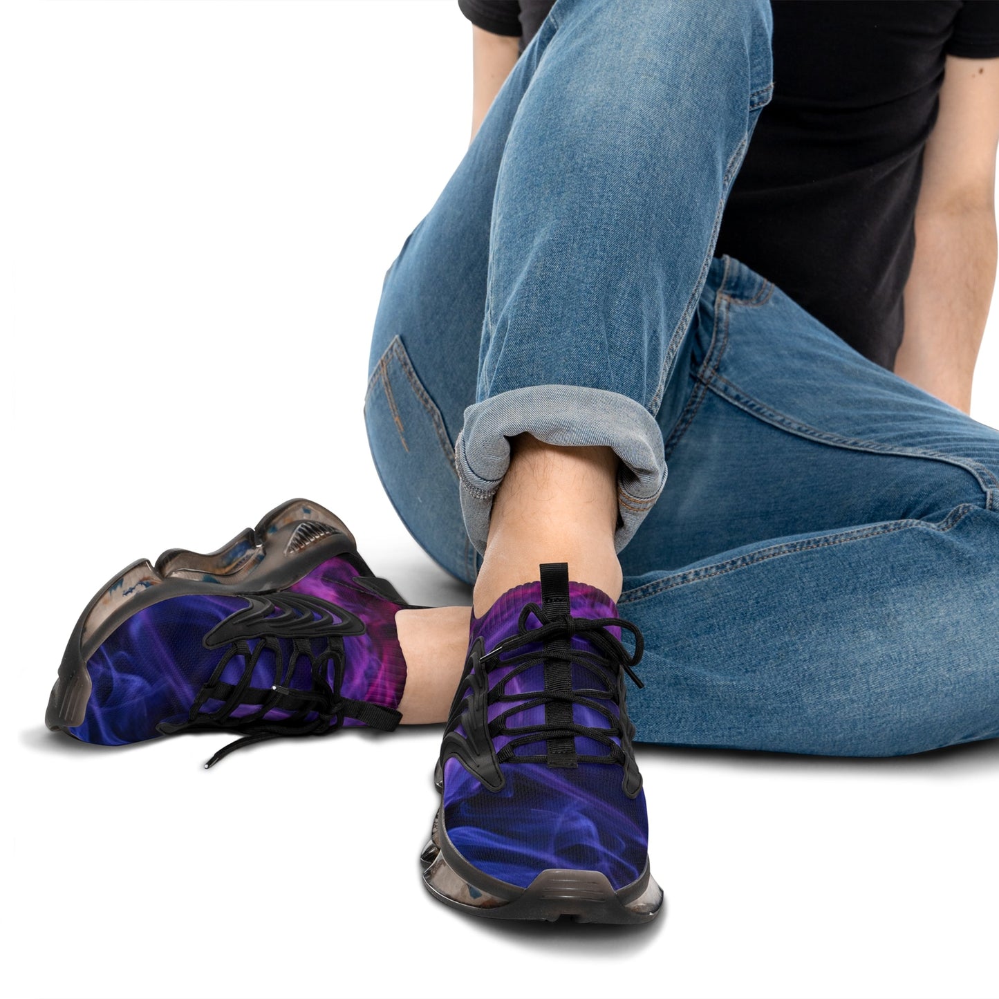 Gradient Flame Mesh Sneakers - Elite Threads