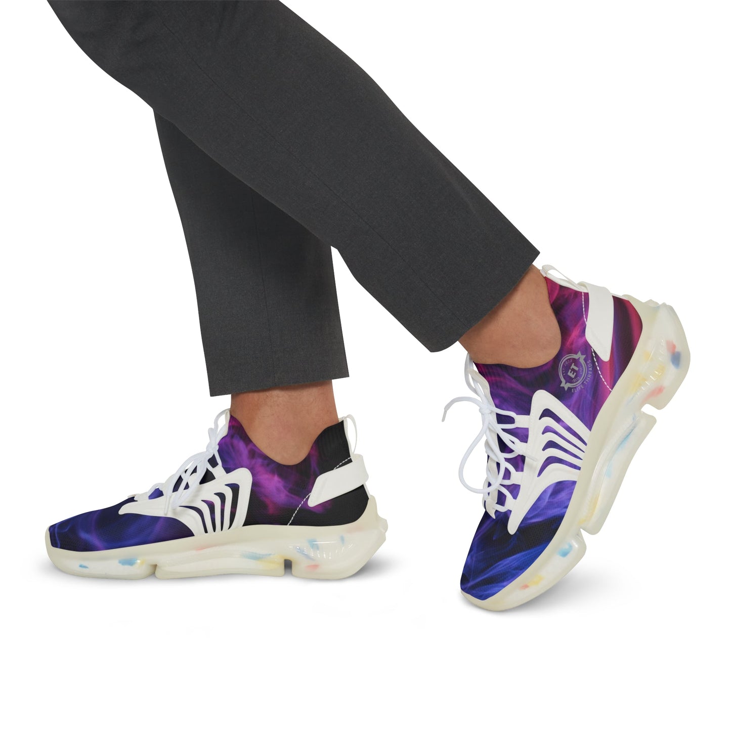 Gradient Flame Mesh Sneakers - Elite Threads
