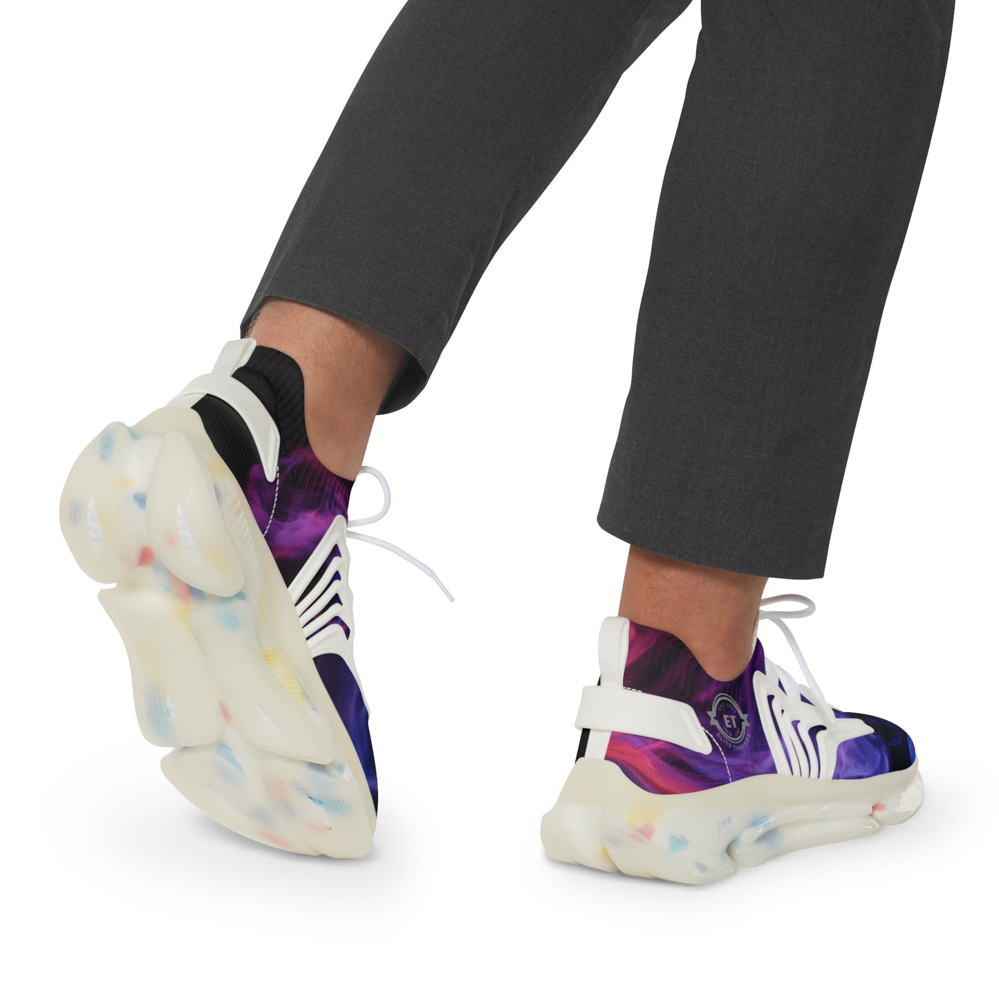 Gradient Flame Mesh Sneakers - Elite Threads