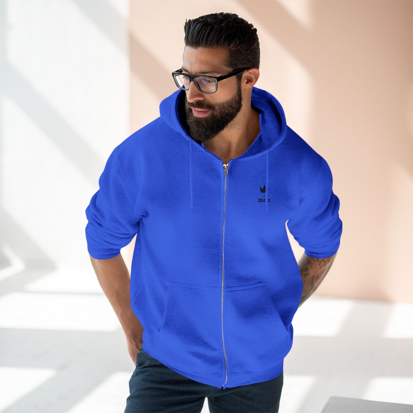Elite Unisex Zip Hoodie - Cozy Athletic Wear for Everyday Comfort, Perfect for Gym, Casual Outfits, or Relaxing at Home. - Elite Threads