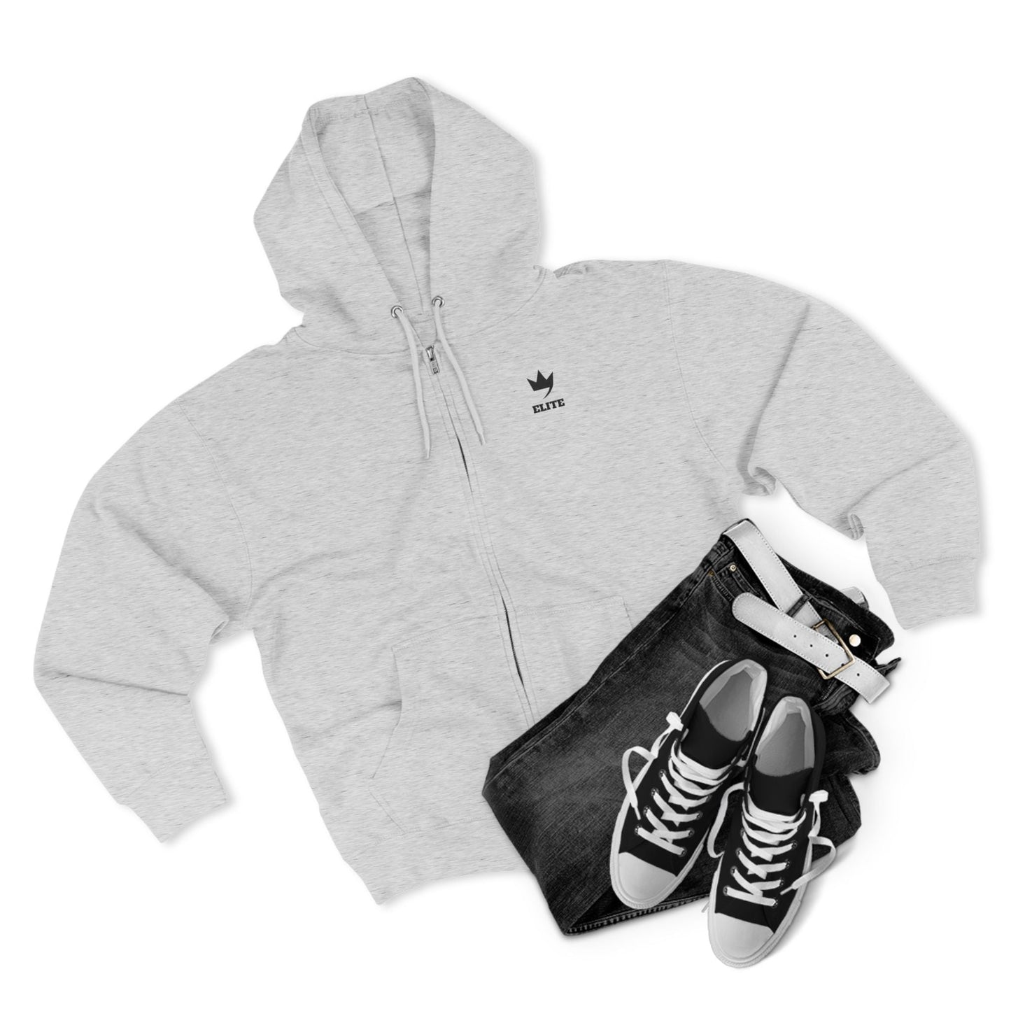 Elite Unisex Zip Hoodie - Cozy Athletic Wear for Everyday Comfort, Perfect for Gym, Casual Outfits, or Relaxing at Home. - Elite Threads